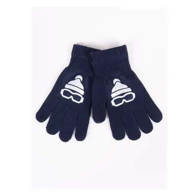 Yoclub Kidss Boys Five-Finger Gloves With Reflector RED-0237C-AA50-006 74836894