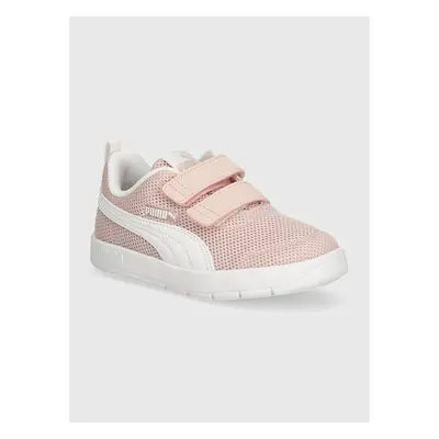 Dětské sneakers boty Puma Courtflex V3 Mesh PS růžová barva, 398086 95882396