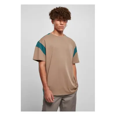 URBAN CLASSICS Active Tee - darkkhaki/teal 75080666