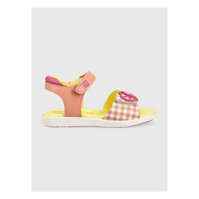 Dětské kožené sandály Agatha Ruiz de la Prada růžová barva 78796696