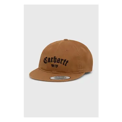 Kšiltovka Carhartt WIP Onyx Cap hnědá barva, s aplikací, I032899.08WXX 88121535