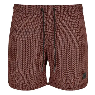 Pánské koupací šortky Urban Classics Pattern Swim Shorts - 80998180