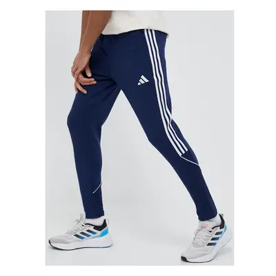 Tepláky adidas Performance tmavomodrá barva, vzorované 83065125