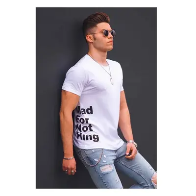 Madmext Mens White Printed T-Shirt 4553 91288164