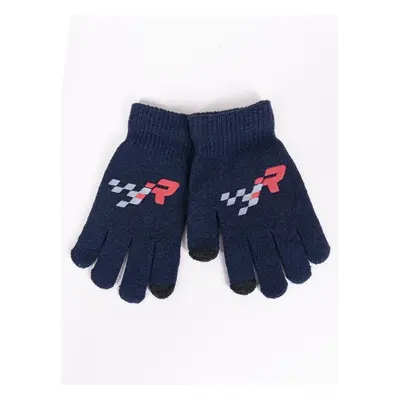 Yoclub Kidss Gloves RED-0108C-AA5E-001 Navy Blue 74670146