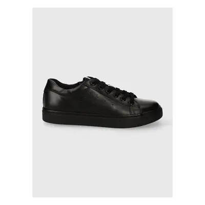 Dětské kožené sneakers boty Geox NASHIK černá barva 89703306