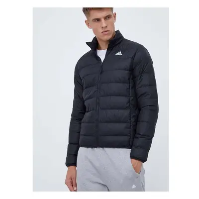 Péřová bunda adidas pánská, černá barva, přechodná, HZ5730 85293202