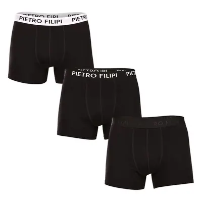 3PACK pánské boxerky Pietro Filipi černé (3BCL004) 92436509