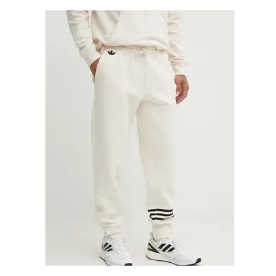 Tepláky adidas Originals béžová barva, s aplikací, JF9153 93788284