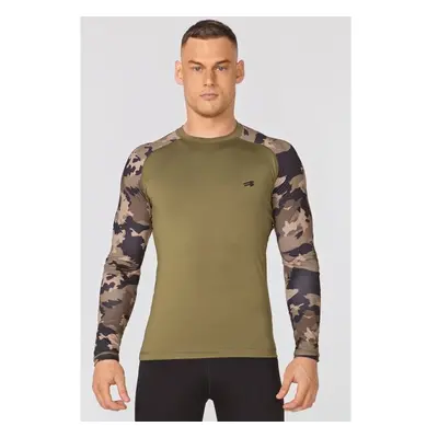 Rough Radical Mans T-shirt Furious Army Ls Khaki/Camo 92420871