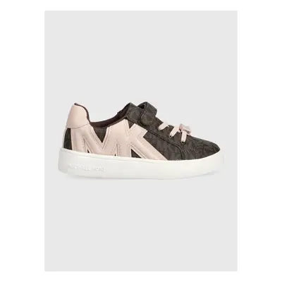 Dětské sneakers boty Michael Kors Jem Airin hnědá barva 85107758