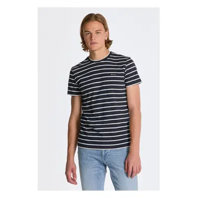 TRIČKO GANT STRIPED SS T-SHIRT EGGSHELL 86831280