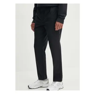 Kalhoty New Balance Twill Straight Pant 30 pánské, černá barva, 94366566