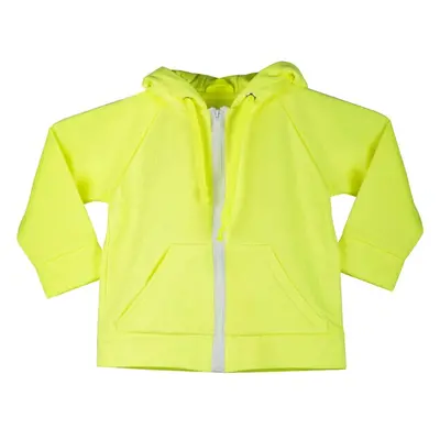 Babu Dětská mikina na zip neon yellow 84404644