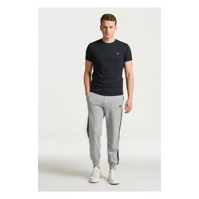 TEPLÁKY GANT D1. BANNER SHIELD PANTS GREY MELANGE 75576884