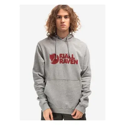 Bavlněná mikina Fjallraven Logo Hoodie F84144 020-999 pánská, šedá 84541385