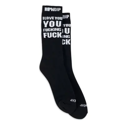 PONOŽKY RIPNDIP ILY FUCKIN FUCK - černá 91396457