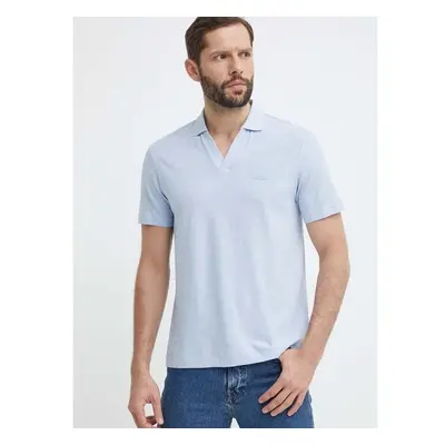 Polo tričko s lněnou směsí Calvin Klein K10K112959 91669343