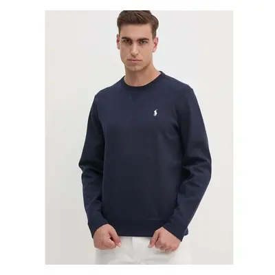 Mikina Polo Ralph Lauren pánská, tmavomodrá barva, hladká, 710888284 95325982