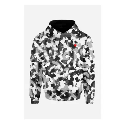 UTOPY Pánská Dámská sportovní mikina Art of Camo Black fullprint 90556806