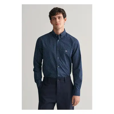 KOŠILE GANT REG MICRO PRINT SHIRT MARINE 91537726