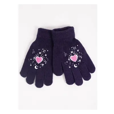 Yoclub Kidss Gloves RED-0012G-AA5A-021 Navy Blue 87033289