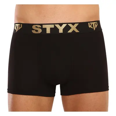 Pánské boxerky Styx / KTV sportovní guma černé - černá guma (GTC960) 65243970