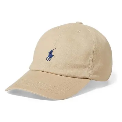 Dětská bavlněná čepice Polo Ralph Lauren béžová barva, hladká 83768292