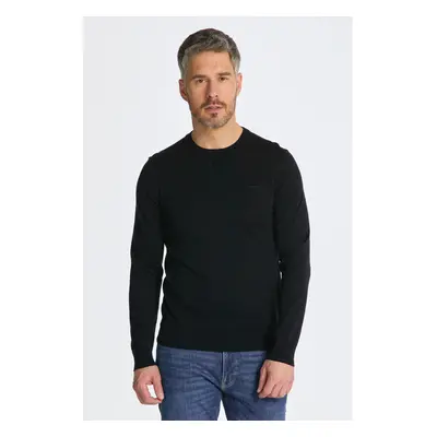 SVETR GANT FINE COTTON C-NECK BLACK 84606108