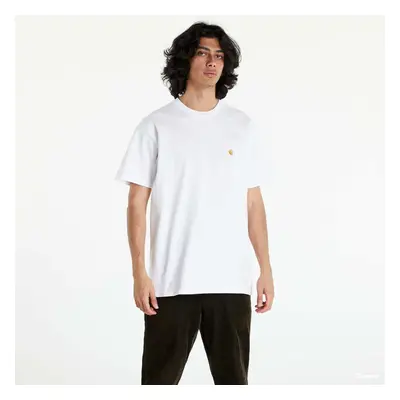 Tričko Carhartt WIP S/S Chase T-Shirt White/ Gold S 95333742