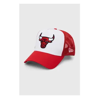 Kšiltovka New Era bílá barva, s aplikací, CHICAGO BULLS, 60348855 84015163