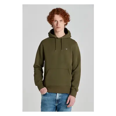 MIKINA GANT REG SHIELD HOODIE JUNIPER GREEN 84605878