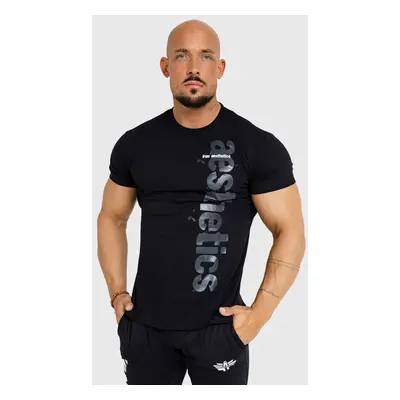 Pánské fitness tričko Iron Aesthetics Cross, černé 73225797