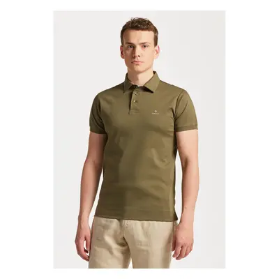 POLOKOŠILE GANT MERCERIZED JERSEY SS RUGGER JUNIPER GREEN 78425257