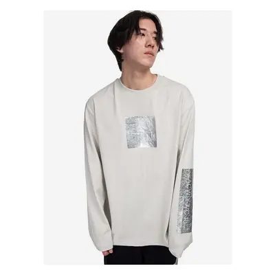 Bavlněné tričko s dlouhým rukávem A-COLD-WALL* Foil Grid LS T-Shirt 89697860