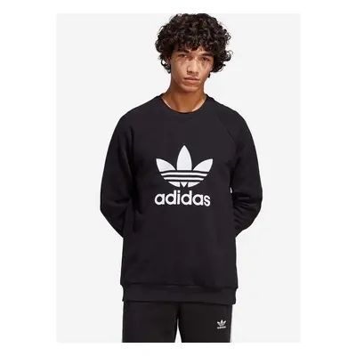 Bavlněná mikina adidas Originals pánská, černá barva, vzorovaná, 92319127