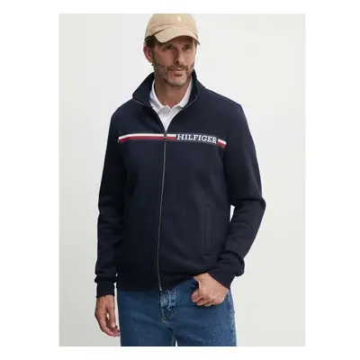 Mikina Tommy Hilfiger pánská, tmavomodrá barva, potiskem, MW0MW36736 94379839