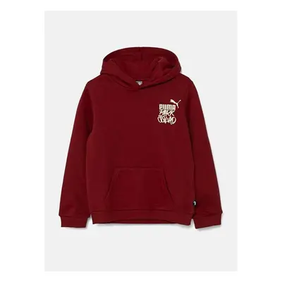 Dětská mikina Puma ESS+ MID 90s Hoodie červená barva, s kapucí, s 95881603