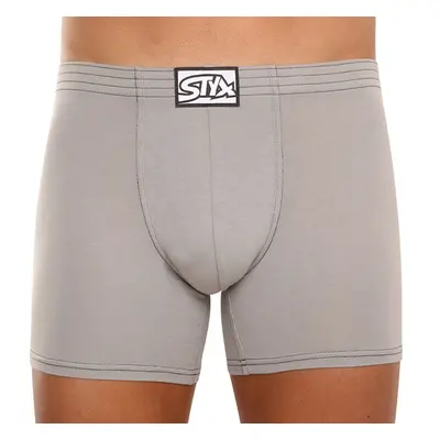 Pánské boxerky Styx long klasická guma světle šedé (F1062) 58865635