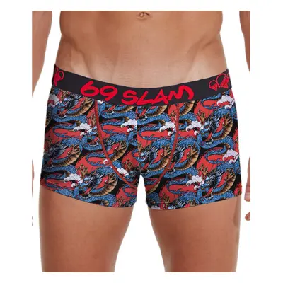 Pánské boxerky 69SLAM hip bamboo moon dragon red (MHBMND-BB) 76867713