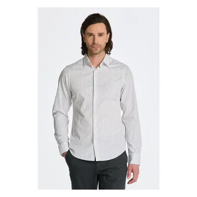 KOŠILE GANT SLIM FORMAL PINSTRIPE SHIRT WHITE 84796926