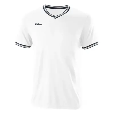 Pánské tričko Wilson Team II High V-Neck White 92689611