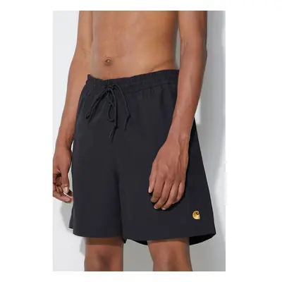 Kraťasy Carhartt WIP Chase Swim Trunks pánské, černá barva, I026235 84254118