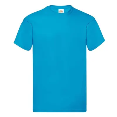 Blue Mens T-shirt Original Fruit of the Loom 85801434