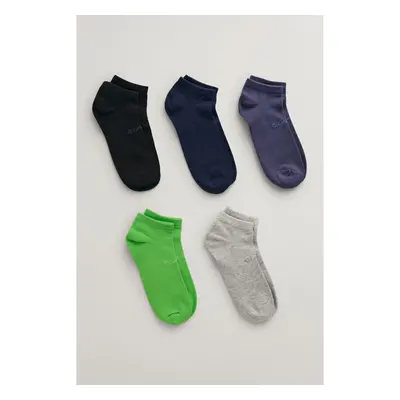 PONOŽKY GANT TONAL LOGO SNEAKER SOCKS 5-PACK SLIME GREEN 89382906