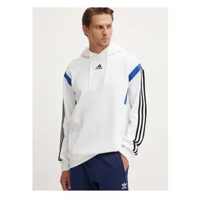 Mikina adidas pánská, bílá barva, s kapucí, s aplikací, JJ1538 94485953