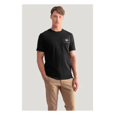 TRIČKO GANT REG ARCHIVE SHIELD EMB SS T-SHIRT BLACK 84605966