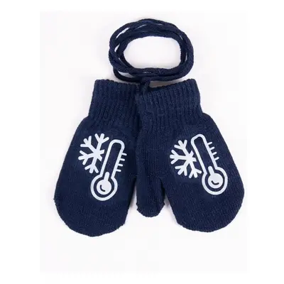 Yoclub Kidss Gloves RED-0236C-AA10-004 Navy Blue 74670147