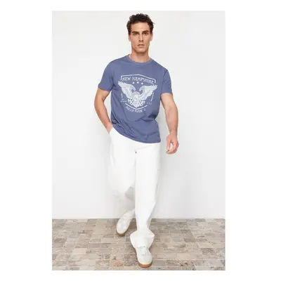 Trendyol Blue Eagle Printed Regular Cut T-Shirt 92584161