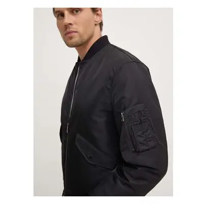 Bomber bunda Theory černá barva, přechodná, N0877402 94527684